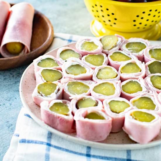 Ham and Pickle Roll Ups