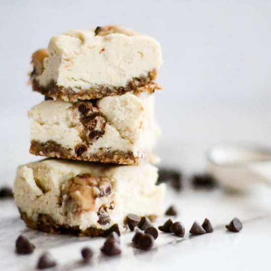 Cookie Dough Cheesecake Bars