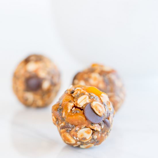 No-Bake Bites Apricot Choc Chia