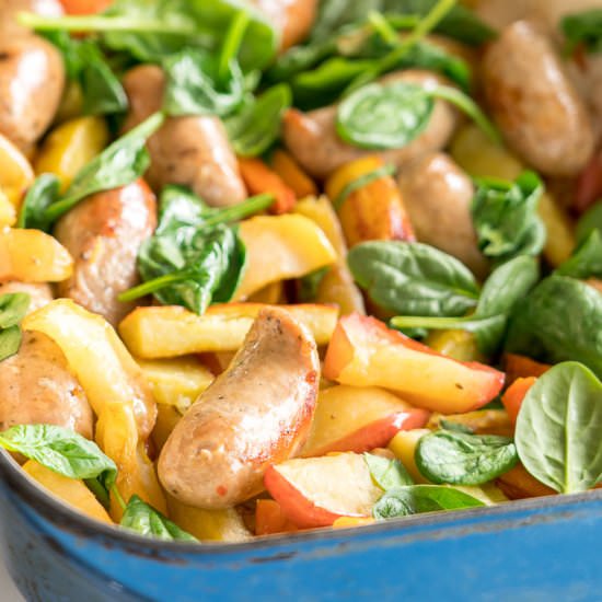 Pork & Apple Sausage Tray Bake