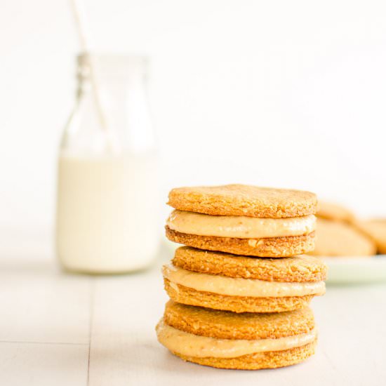 Peanut Butter Cream Cookies