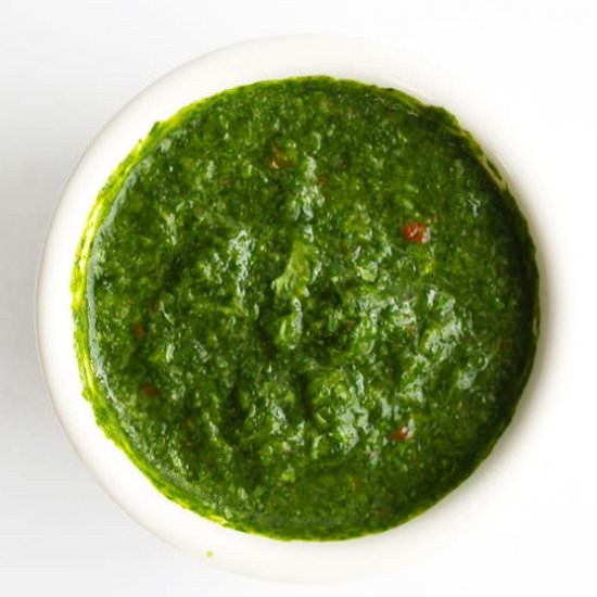 Green Chutney with Cilantro & Mint