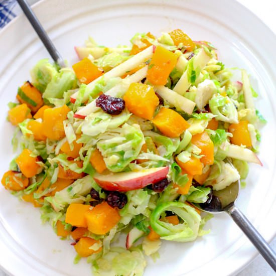 Shredded Brussels Sprouts Salad
