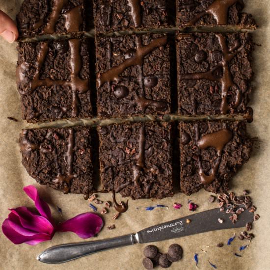Vegan Gluten Free Lentil Brownies
