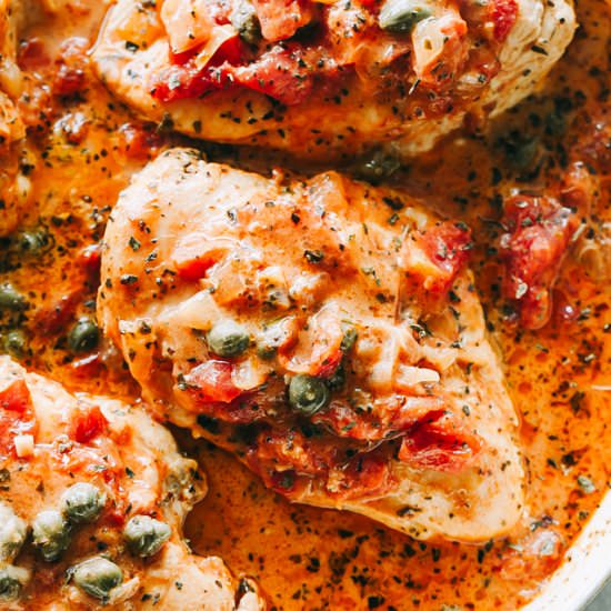 Chicken in Tomato Sauce