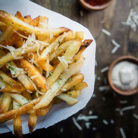 Duck Fat Parmesan Truffle Fries