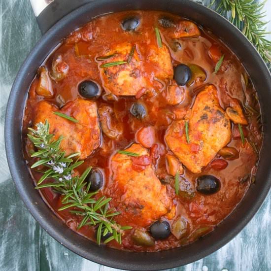 Easy Chicken Cacciatore