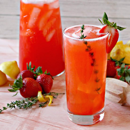 Strawberry-Thyme Lemonade