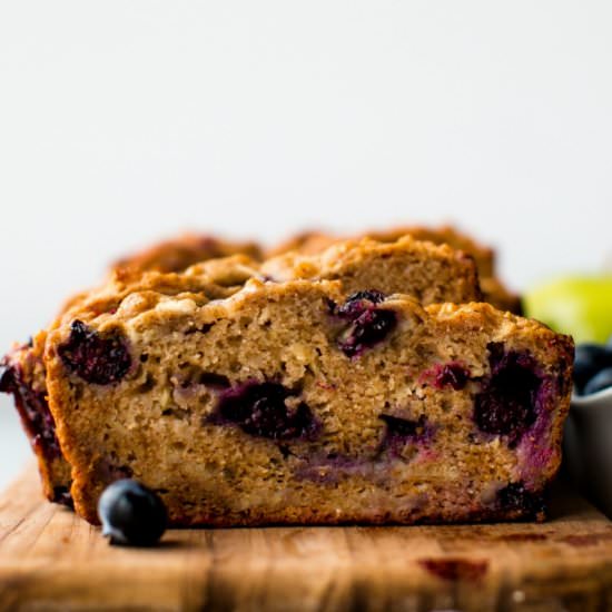 Greek Yogurt Apple Blueberry Bread