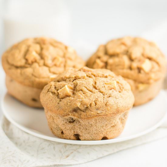 Cinnamon Apple Banana Muffins