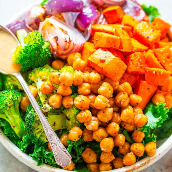 Sweet Potato Chickpea Buddha Bowl