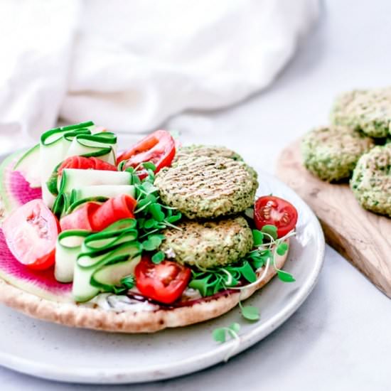 crispy baked falafel