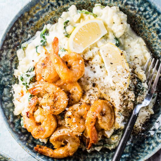 Lemon Cauliflower “Rice” Risotto