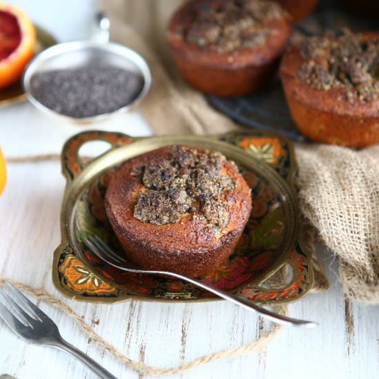 Blood Orange Einkorn Muffins