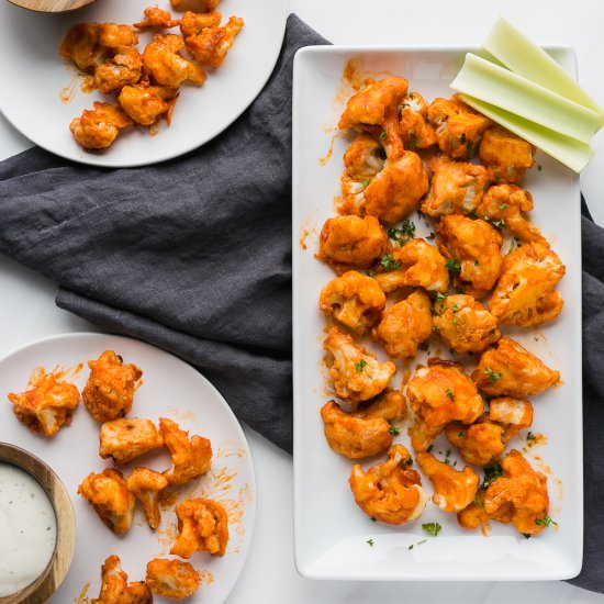 Buffalo Cauliflower Bites