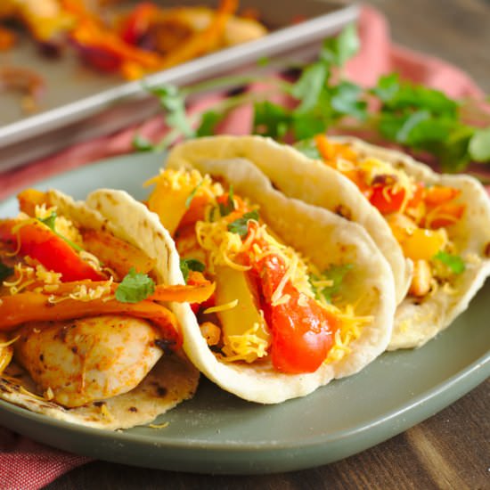 Sheet Pan Chicken Fajitas