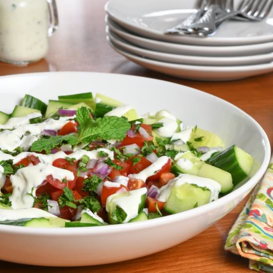 Cucumber Yogurt Raita Salad