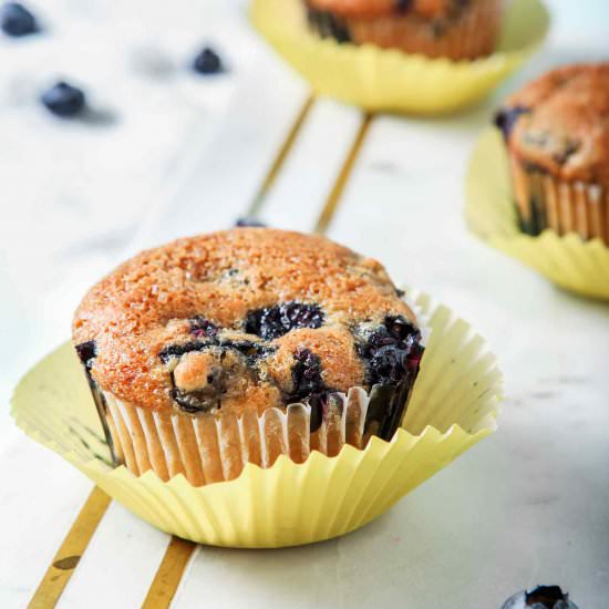 Vegan Blueberry Muffins