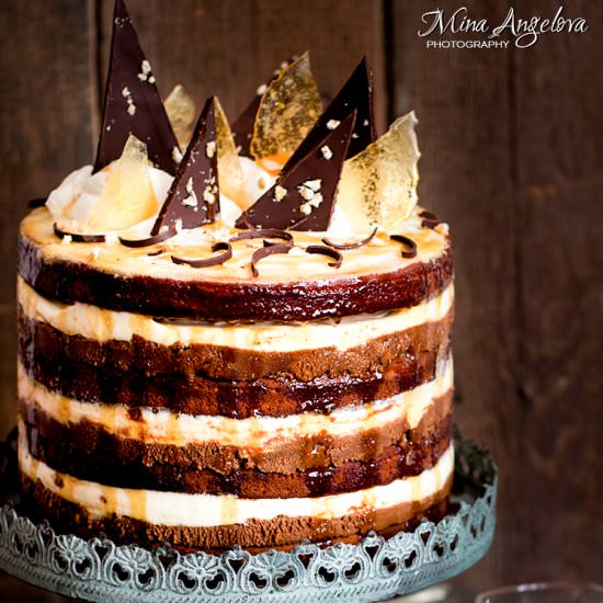 Burnt White Chocolate Whiskey Cake