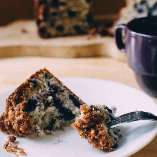 Blueberry Banana Coffee Cake
