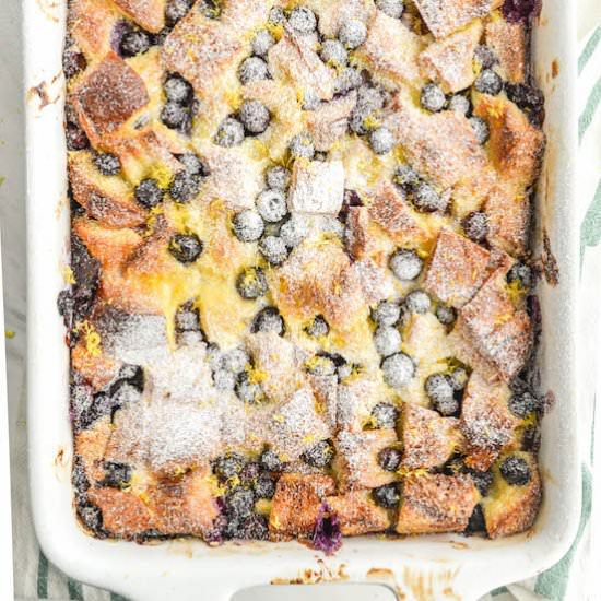 Blueberry Cheesecake Breakfast Bake