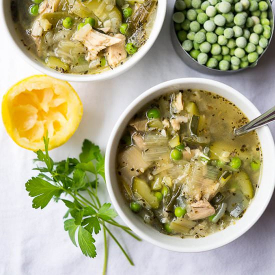 Pressure Cooker Spring Chicken Soup