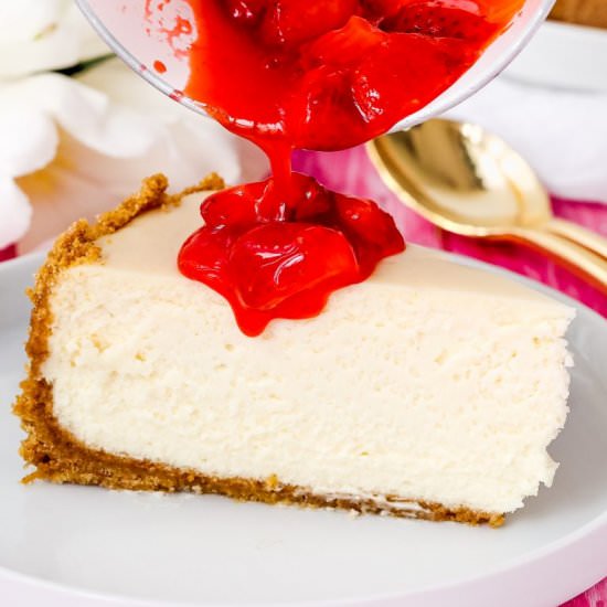 BEST Eggless Cheesecake