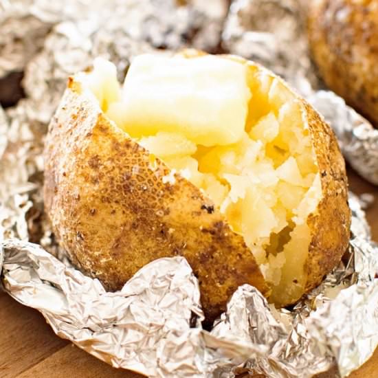 Baked Potatoes on the Grill