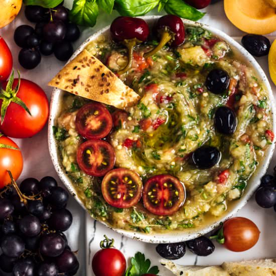 Roasted Red Pepper Babaganoush