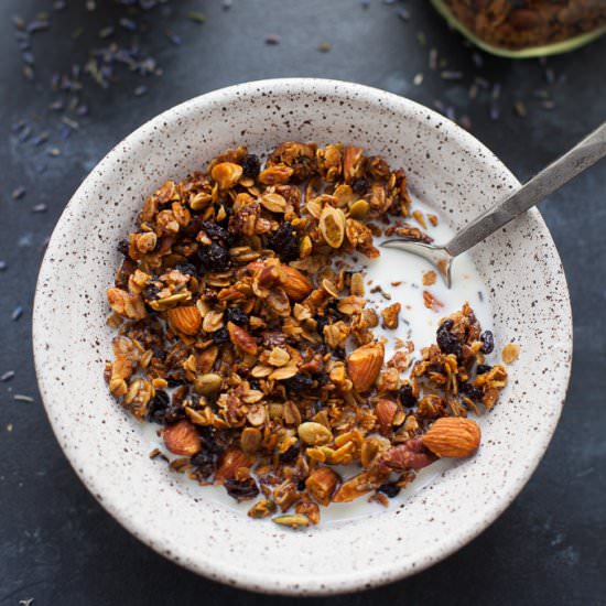 The Best Lavender Granola