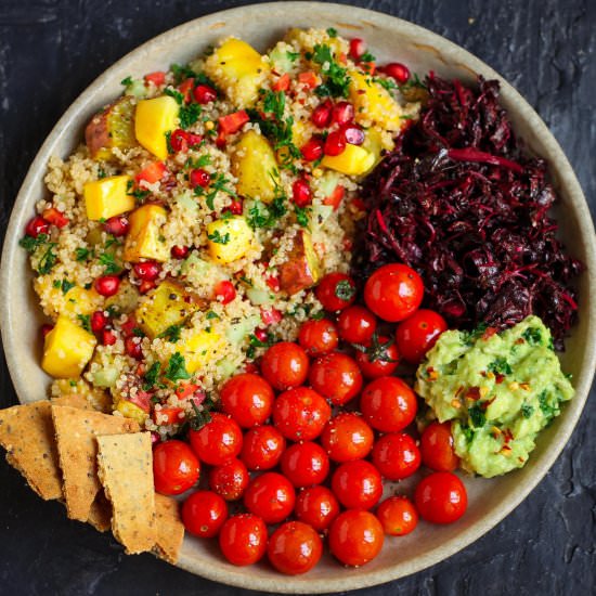 Quinoa Sweet Potato Mango Salad