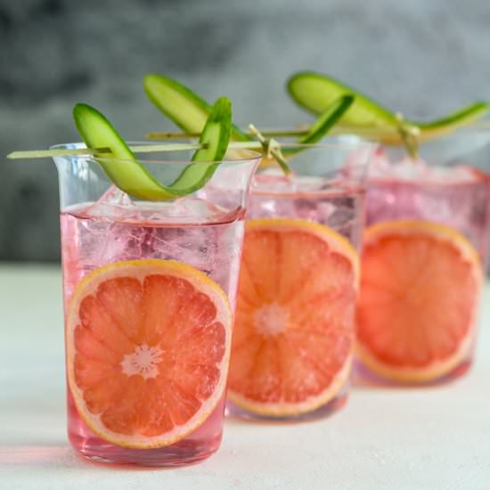 Hibiscus and Grapefruit G&T