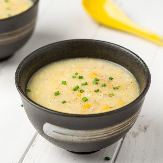 Chinese Egg Drop Corn Soup