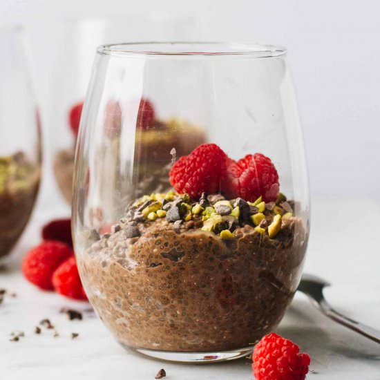 Vegan Chocolate Chia Seed Pudding