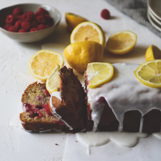 Lemon Raspberry Tea Cake