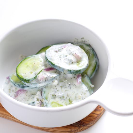 Mizeria, Polish Cucumber Salad