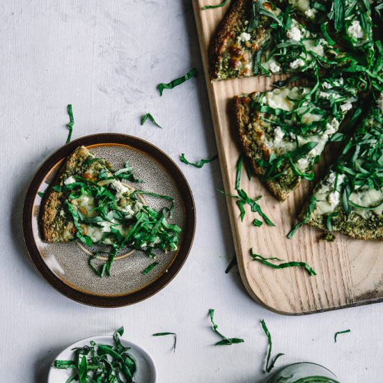 Green Pesto Pizza