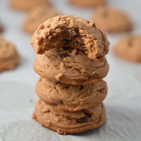 Chocolate Chip Nutella Drop Cookies