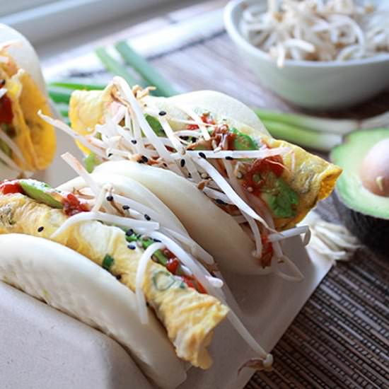 Bao Buns with Egg & Avocado