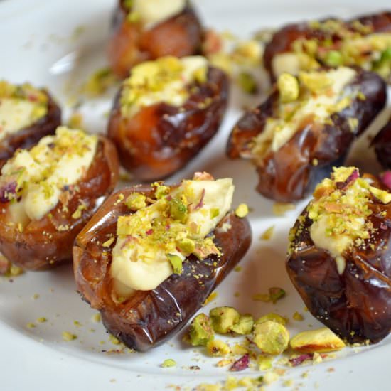 Hummus Stuffed Dates