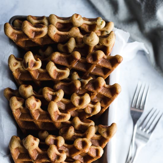 Savory Paleo Cornbread Waffles
