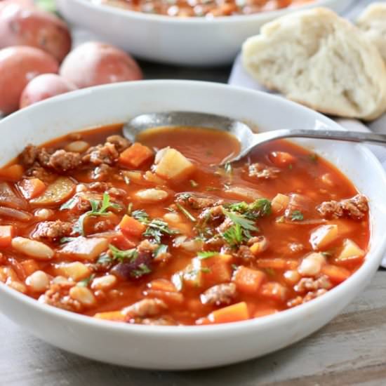 Chorizo White Bean Soup