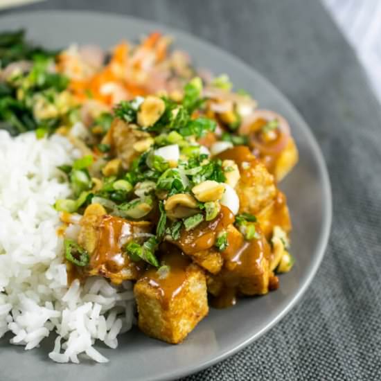 Crispy Peanut Tofu
