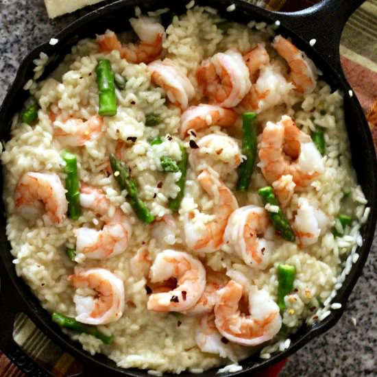Spring Shrimp and Asparagus Risotto