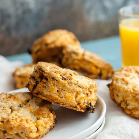 Sun-Dried Tomato and Cheddar Scones