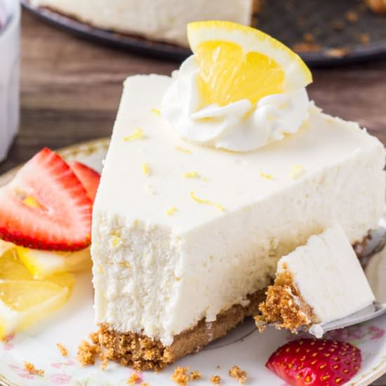 No Bake Lemon Cheesecake