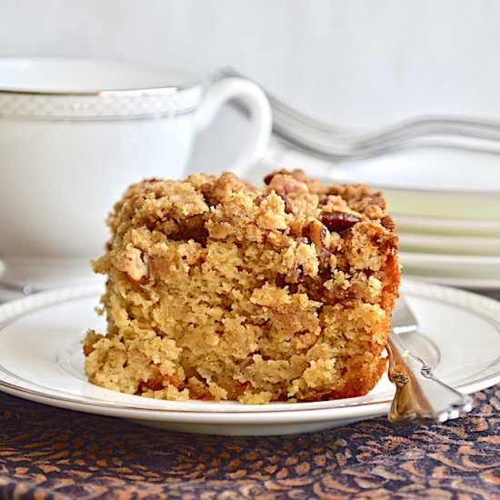 Spiced Rose Crumb Cake