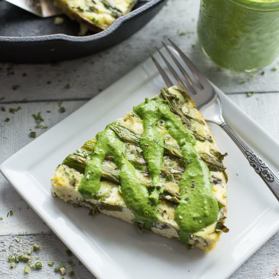 Green Goddess Crustless Quiche