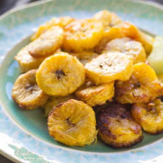 Low FODMAP Roasted Plantains