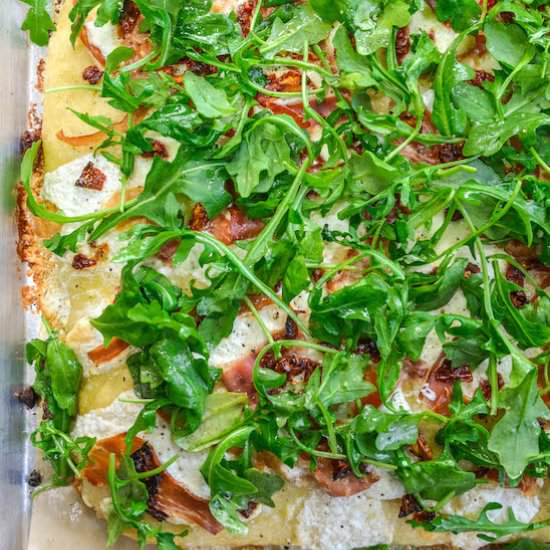 Focaccia with Burrata & Prosciutto
